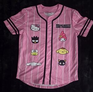 Hello Kitty Pink Button Down Shirt